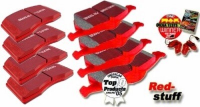 EBC Bremsbeläge Redstuff Vorne+Hinten für Jaguar S-Type (CCX)