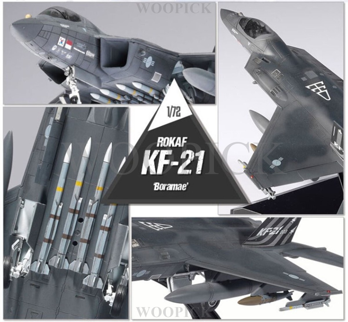 Academy 1/72 ROKAF KF-21 Boramae Korea Air-force Aircraft Model