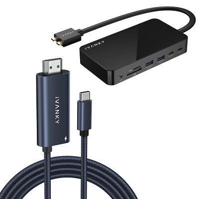 iVANKY FusionDock 1 and USB C to HDMI Charging Cable Set
