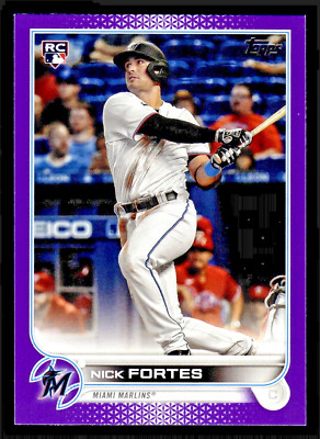 2022 Topps Nick Fortes Rookie Meijer Purple #333 - Miami Marlins
