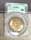 1883 Morgan Dollar - Exquisite Toning - MS65 - CAC - Unreal Eye Appeal