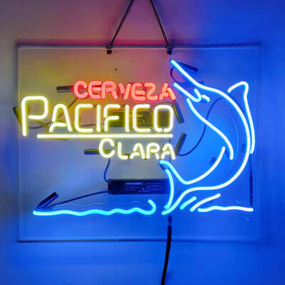 Cerveza Pacifico Beer Neon Sign 19x15 Beer Bar Man Cave Room Wall Decor ...