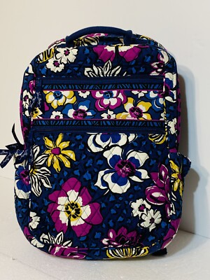 VERA BRADLEY BACKPACK TRAVEL BAG AFRICAN VIOLET
