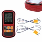 LCD Digital Thermocouple Thermometer Temperature Dual-channel Meter Tester US