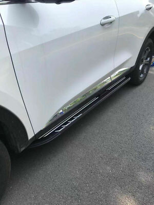 2 pedane laterali per SUV, adatte per Chevy Groove 2017-2025 NerfBar Pedana in alluminio, accessori quadrati granuli (con staffe