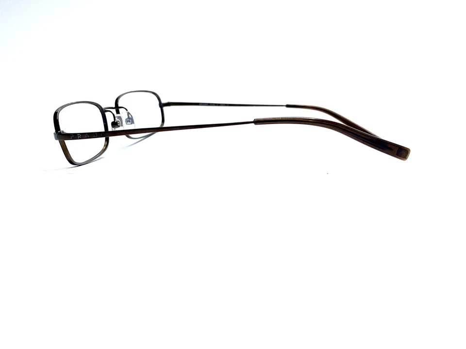 Коричневые титановые прямоугольные очки Prada Япония VPR54E 7AY-101 50 17 135 - Изображение 3 из 4