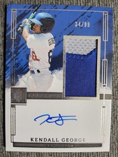 2024 Panini Impeccable Elegance Kendall George Prospect Patch Auto 34/99! Dodger