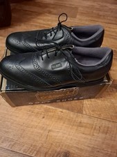 Cotswold Challenger Black Lace-Up Golf Shoes Spiked, UK Size 11