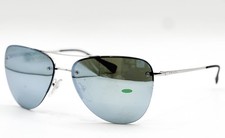 NEW PRADA SPS 53R 1BC-5K2 SILVER AUTHENTIC SUNGLASSES 57-14