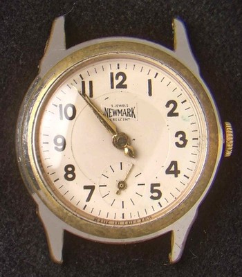 Newmark Made in England Sub-Dial Men's Hand-Wind Vintage Watch -- Spares/Repairs