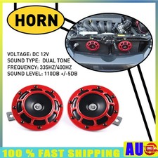 Universal 12V Horn Waterproof Loud Motorcycle 110dB Fits Bike ATVs Electric Boat