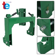 3 Point Quick Hitch for Cat 1 & 2 Tractors W/ 2" Receiver Hitch 3000 LB Steel
