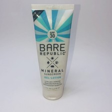 Bare Republic Mineral SPF 30 Sunscreen Body Gel-Lotion, Fragrance Free 4 fl oz..
