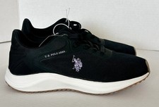 NEW U.S. Polo Assn. Men’s Sneaker Tennis Shoes Size 9 Black With Purple Logo