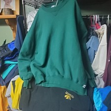 Vintage 90s Russell Athletic Made In USA Crewneck Green Colorway XL