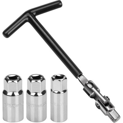 Spark Plug Wrench Universal 9 mm Spark Plug Wrench for Car and Motorcycle T-H...