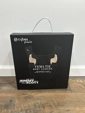 BRAND NEW IN BOX Cybex x Jeremy Scott Yema Tie BABY CARRIER ALL BLACK GOLD WINGS