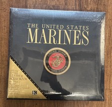 US Marines Leather Scrapbook Album Bonded Leather K  Company New in Box