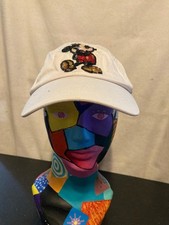 Disney Parks Mickey Mouse Sequin Baseball Cap Hat White Adult Adjustable