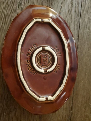 McCoy USA Oven Proof 707 Brown Glaze Bean Pot (No Lid)