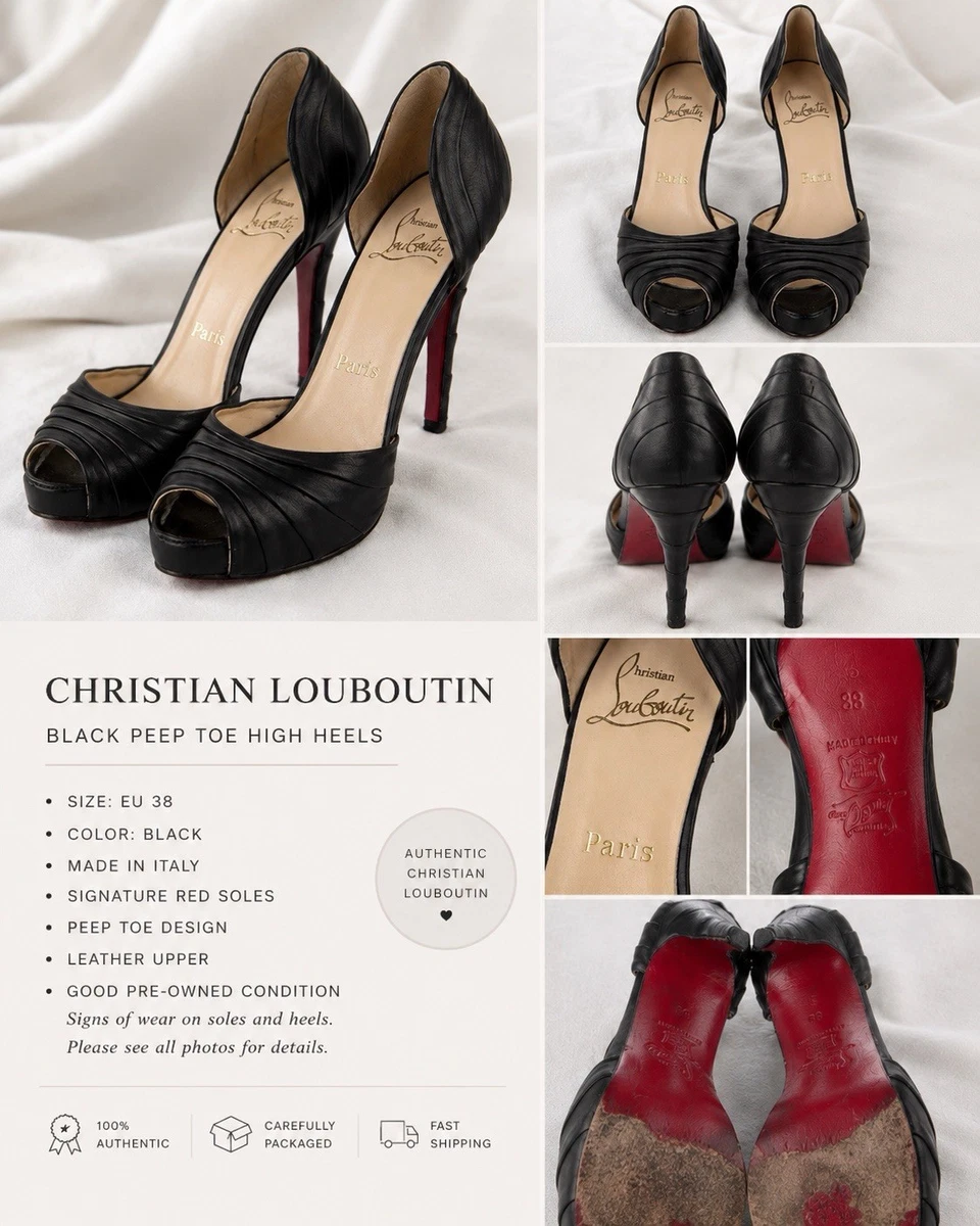 Christian Louboutin Black Heels for Women | eBay