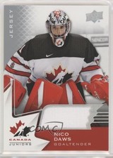 2020-21 Upper Deck Team Canada Juniors Men's U-20 Jerseys Nicolas Daws #23 0ek2