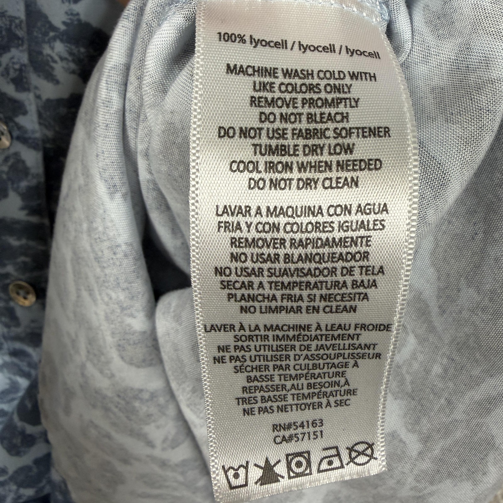 Calvin Klein Button Up Shirt Small Abstract Leopard Print Y2K Safari Streetwear thumbnail 7