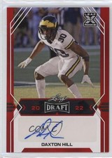 2022 Leaf Draft Auto Red Daxton Hill #BA-DH1 Auto 8wm