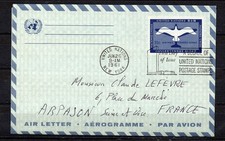 entier postal FDC Nations Unies 1961