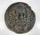 Antique Grand Tour Lifesize Head of Zeus Cast Iron Wall Mount c.1800's