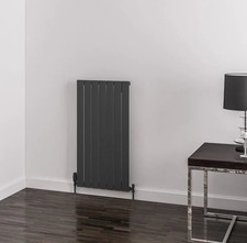 Solaro Single Panel 1000 x 514mm Vertical Designer Aluminium Radiator