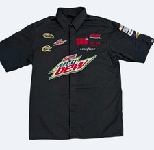 Dale Earnhardt Jr National Guard Diet Mountain Dew NASCAR Team Shirt Mens M...