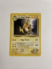 Pokémon TCG Gym Heroes Lt. Surge's Raichu 28/132 NON-HOLO MP on eBay