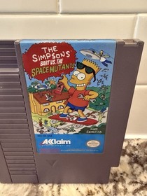 The Simpsons: Bart vs. the Space Mutants (Nintendo NES, 1991), TESTED, AUTHENTIC