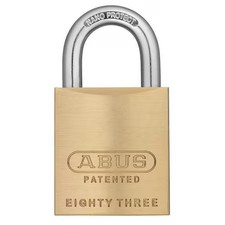 Abus 83/45 Rk Kd-300 Padlock, Keyed Different, Standard Shackle, Square Brass