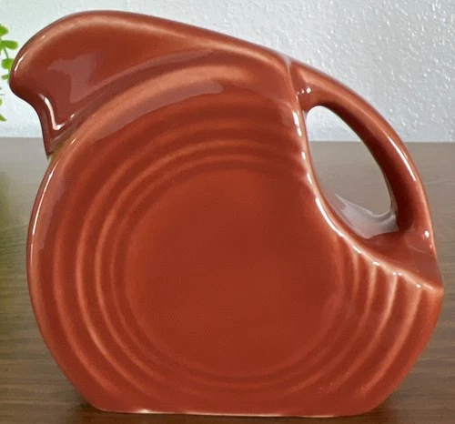 Fiesta Ware Paprika Mini Disk Disc Pitcher
