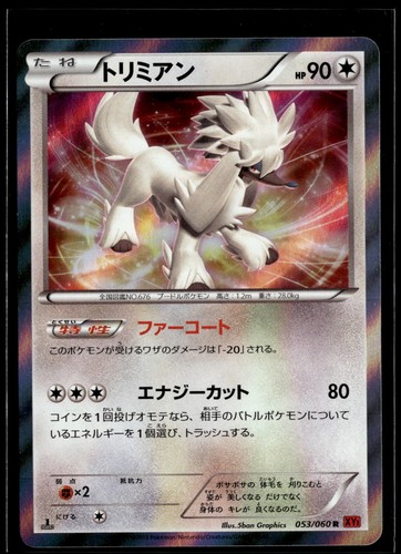 Pokemon Japanese Card XY1 Collection Y 053/060 Holo Rare Furfrou