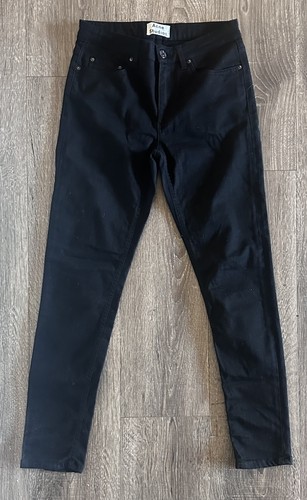 Acne Studios Jeans Mens 28x33 Black Max Stay Cash Slim Fit Stretch Denim