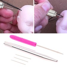 DIY Doll Hair Needle Reborn Hair Rooting Tool Easy to Use Metal Practical