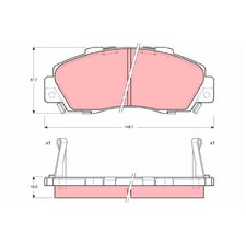Satz Bremsbeläge Bremsklötze vorne für Honda Accord 4 CB 5 CD CE 6 CG | 60735