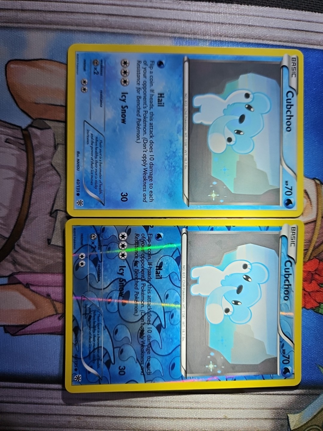 Cubchoo 40/135 Plasma Storm Reverse Holo & Common Cards LP