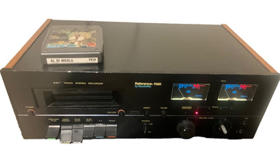 Vintage Quadraflex 708D 8 Track Player for parts tested (see video)