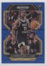 2022-23 Panini Prizm Draft Picks Blue Wave 196/249 Alondes Williams #97 dq2