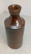 16" Denby Stoneware Ink Bottle Giessen Blue Antique