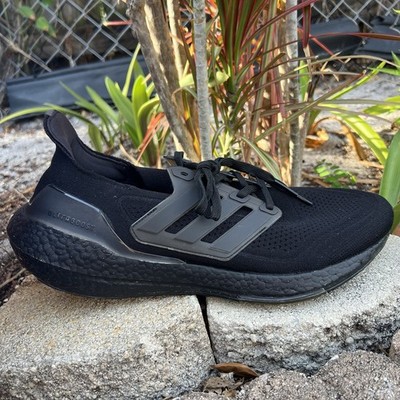 Adidas Ultraboost 21 FY0306 Triple Black Running Sneakers Shoes Mens Size 12