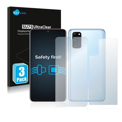 6x Schutzfolie für Samsung Galaxy S20 (Display+Rückseite) Displayschutz