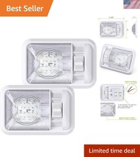 Bright 2 Pack 12v Natural White Led Dome Lights For Trailers With Onoff Switch Bright 2 Pack 12v Natural White Led Dome Lights For Trailers With Onoff Switch