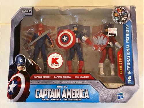 Captain America The First Avenger International Patriots 3-Pack Kmart NIB - Picture 1 of 7