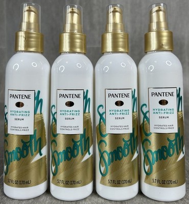 PANTENE HYDRATING ANTI-FRIZZ SERUM 5.7 oz Hydrates Hair & Controls Frizz 4 Pack