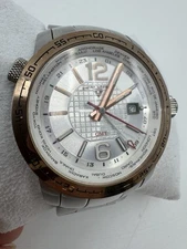 Swiss Legend World Timer Series Rose Gold Hands and Surround With Silver Face
